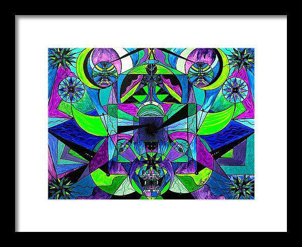 Arcturian Astral Travel Grid  - Framed Print