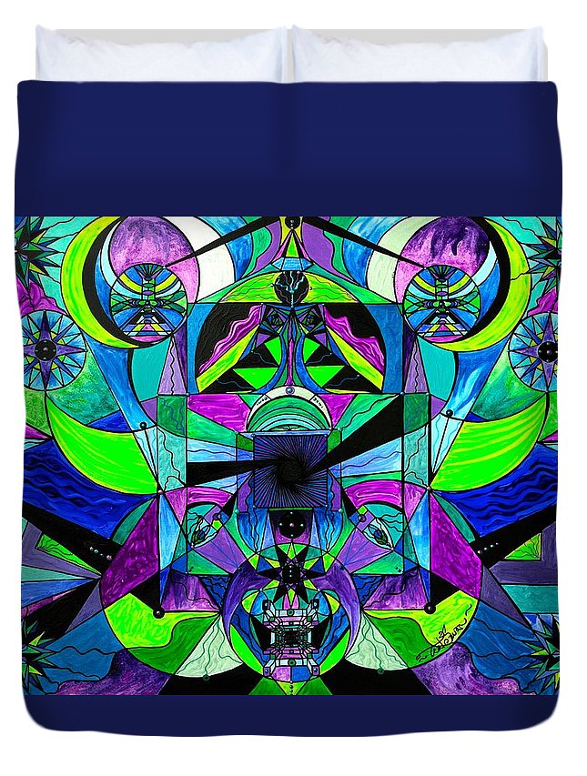 Arcturian Astral Travel Grid  - Duvet Cover