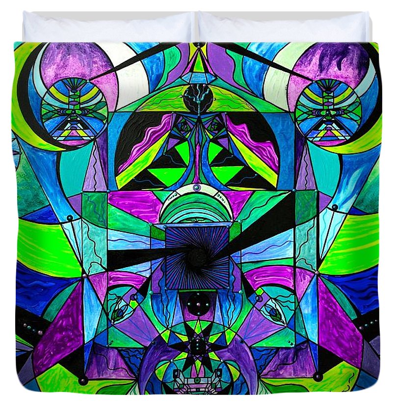 Arcturian Astral Travel Grid  - Duvet Cover