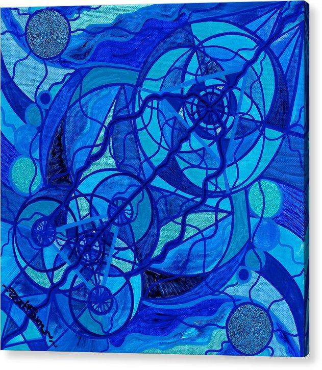 Arcturian Calming Grid --Acrylic Print