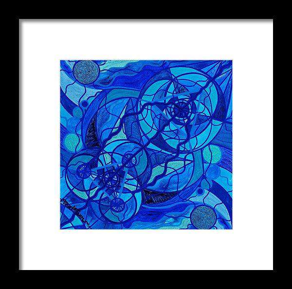 Arcturian Calming Grid - Zarámovaný tisk