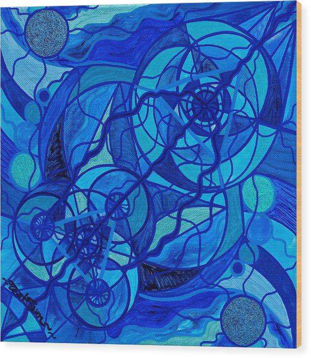 Arcturian Uklidňující Mřížka - Dřevo Tisk