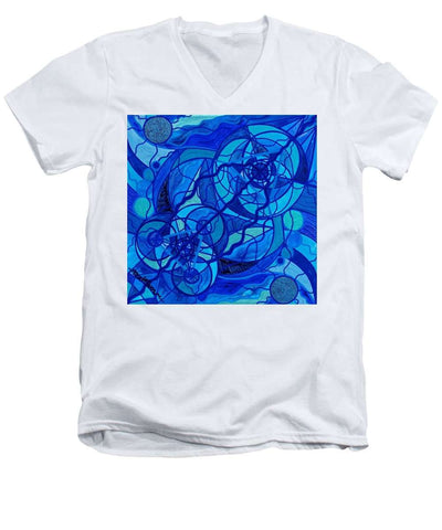Arcturian Calming Grid-- Mužské V-Neck T-Shirt
