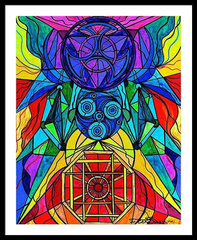 Arcturian Conjunction Grid - Framed Print