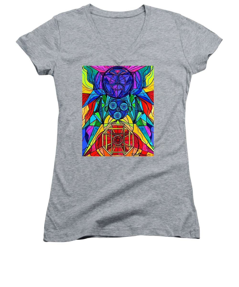 Arcturian Conjunction Grid - Women's V-Neck