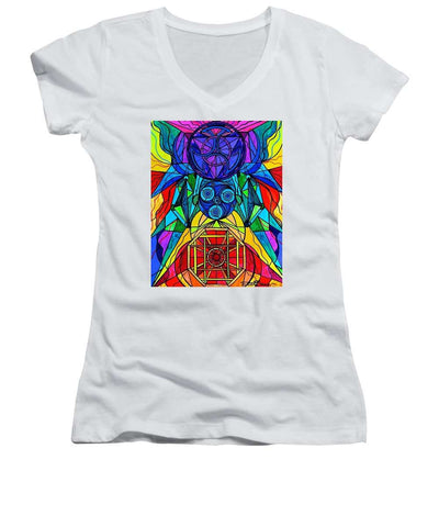 Arcturian Conjunction Grid - Women's V-Neck