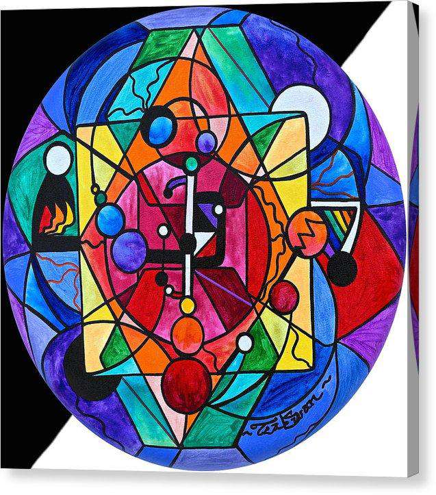 Arcturian Divine Order Grid - Canvas Print