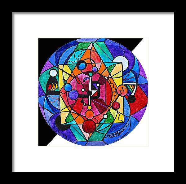 Arcturian Divine Order Grid - Zarámovaný tisk