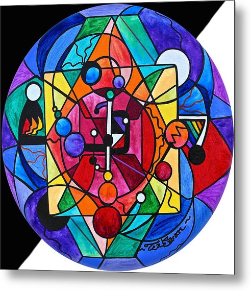 Arcturian Divine Order Grid - Metal Print