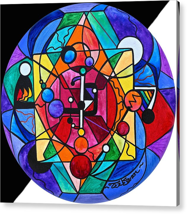 Arcturian Divine Order Grid - Acrylic Print