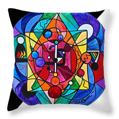 Arcturian Divine Order Grid - Throw Pillow