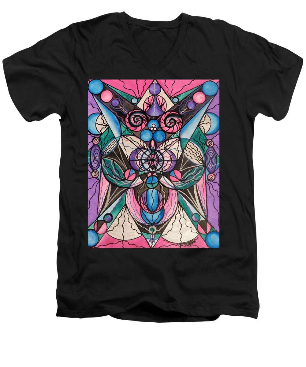 Arcturian Healing Lattice  - Men's V-Neck T-Shirt
