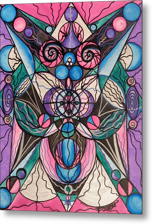 Arcturian Healing Lattice  - Metal Print