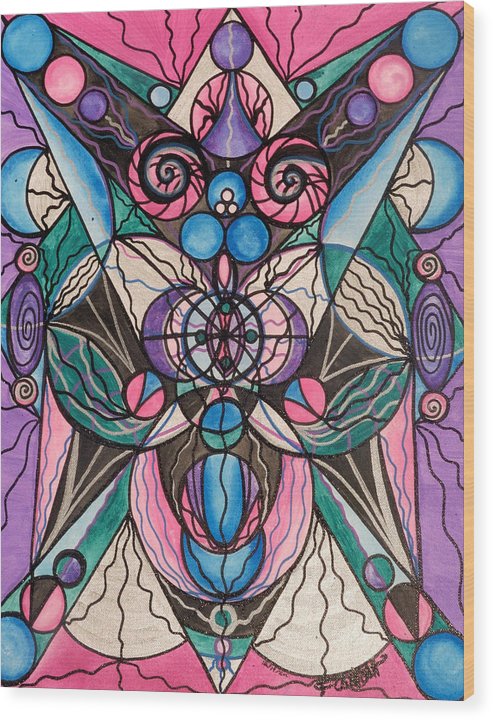 Arcturian Healing Lattice  - Wood Print