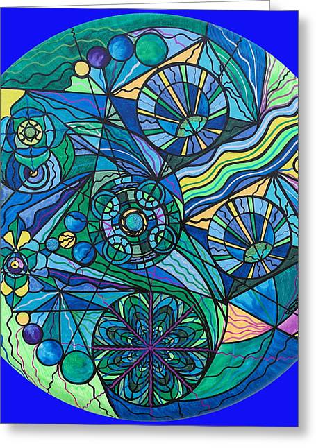 Arcturian Immunity Grid - Greeting Card