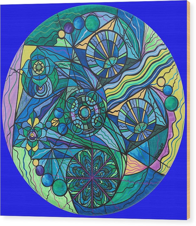 Arcturian Immunity Grid - Wood Print