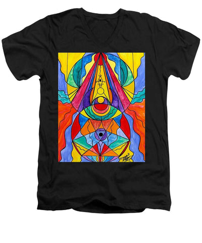 Arcturian Insight Grid  - Men's V-Neck T-Shirt