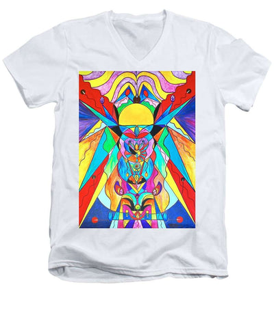 Arcturian Metamorphosis Grid  - Men's V-Neck T-Shirt