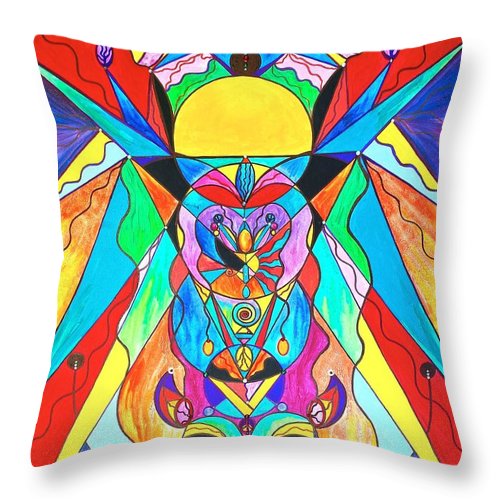 Arcturian Metamorphosis Grid - Throw Pillow