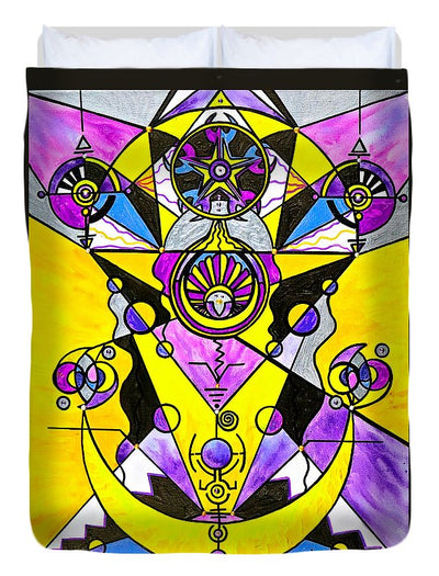 Arcturian Personal Truth Grid - Duvet Cover