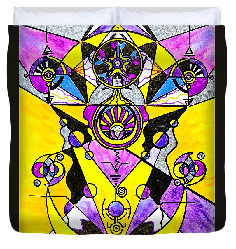 Arcturian Personal Truth Grid - Duvet Cover