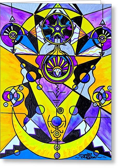 Arcturian Personal Truth Grid - Greeting Card