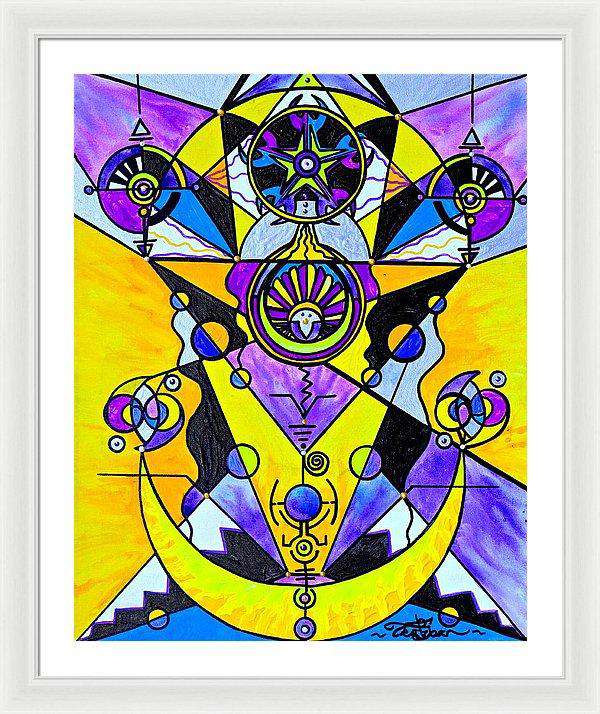 Arcturian Personal Truth Grid - Framed Print