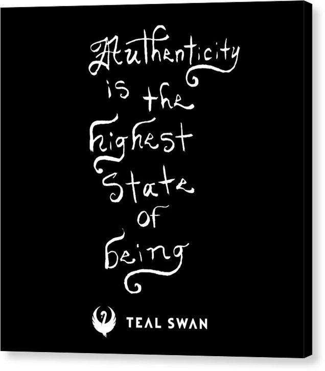 Authenticity Is Quote - Canvas Print