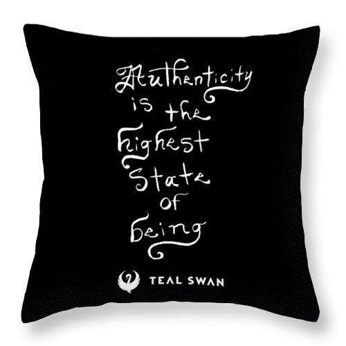 Authenticity Is Quote - Throw Pillow