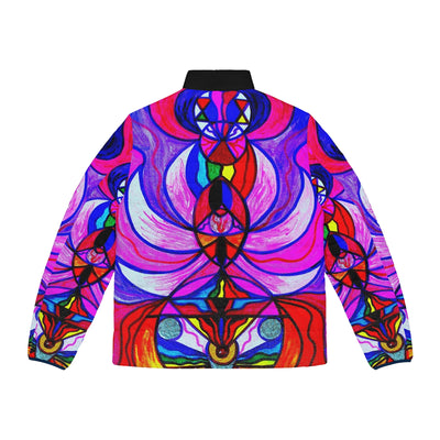 Divine Feminine Activation - Unisex Puffer Jacket (AOP)