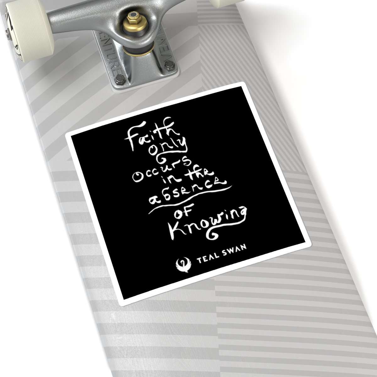 Faith Is Quote - Square Stickers