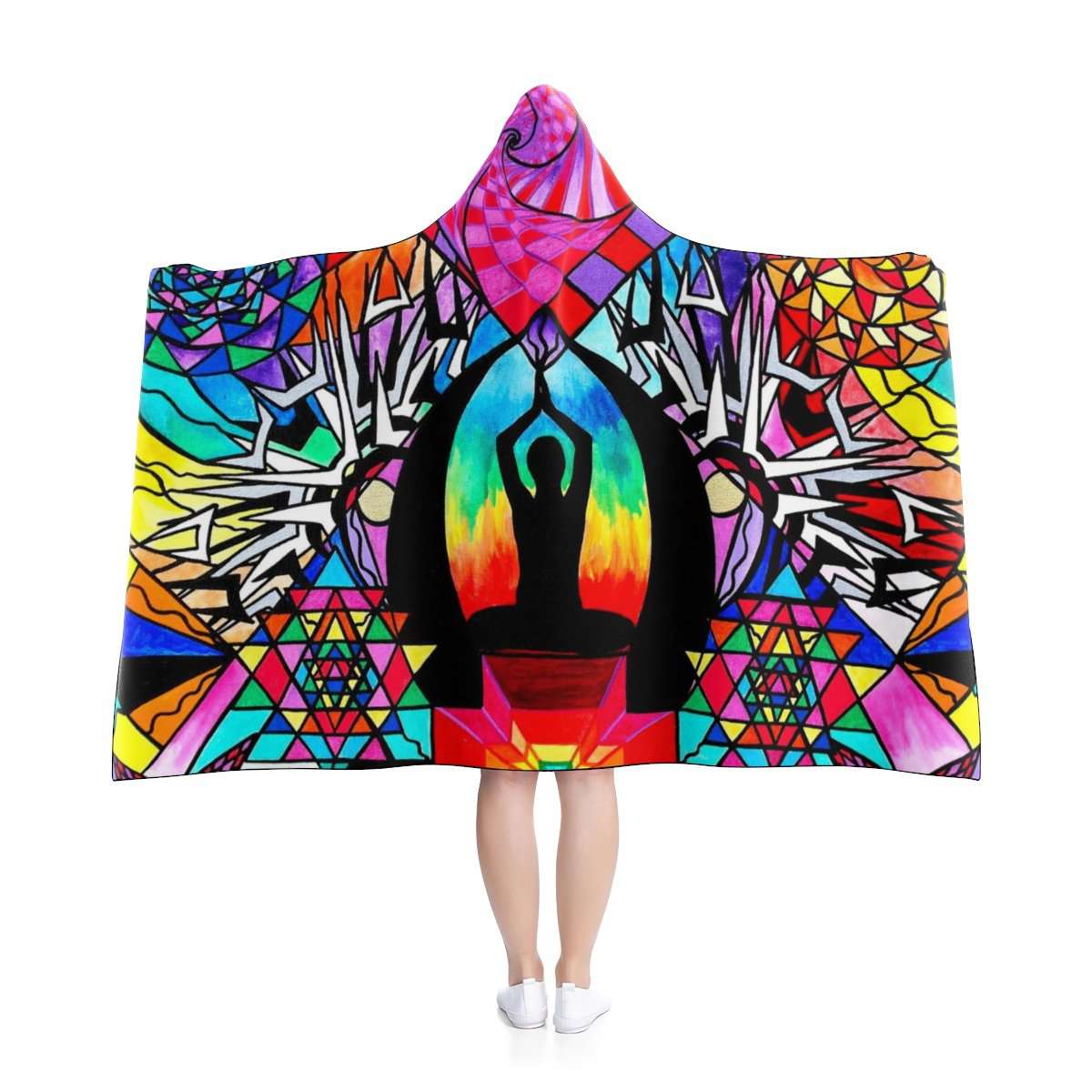 Meditační pomůcka - deka s kapucí