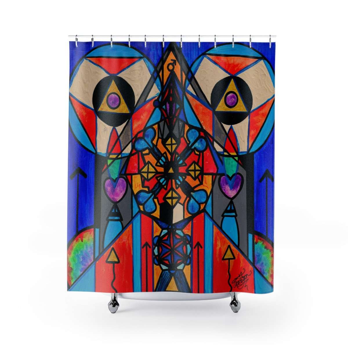 Božská mužská aktivace - sprchové závěsy