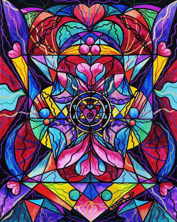 Blue Ray Self Love Grid - Art Print