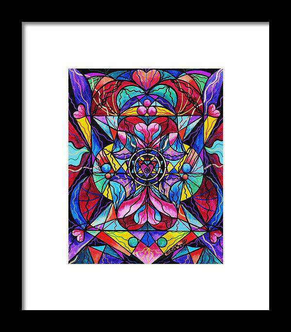 Blue Ray Self Love Grid - Zarámovaný tisk