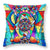 Blue Ray Transcendence Grid - Throw Pillow