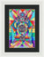 Blue Ray Transcendence Grid - Framed Print