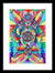 Blue Ray Transcendence Grid - Framed Print