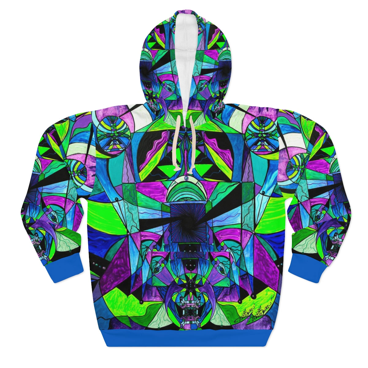 Arcturian Astral Travel Grid - AOP Unisex Pullover Hoodie