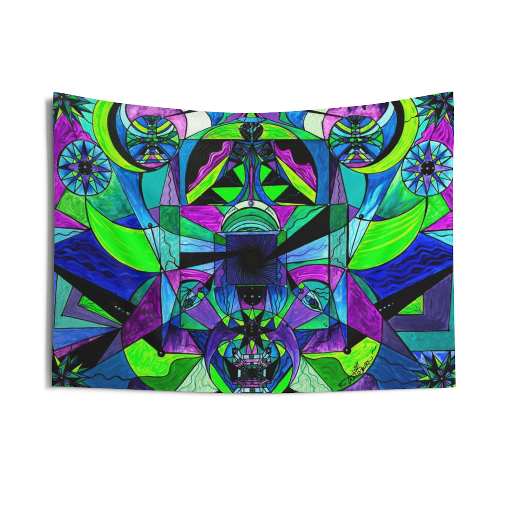 Arcturian Astral Travel Grid - Indoor Wall Tapestries