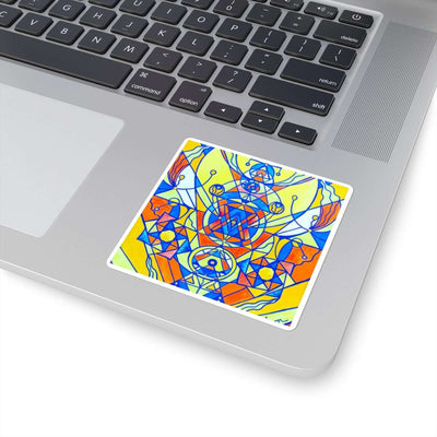 Happiness Pleiadian Lightwork Model - Square Stickers