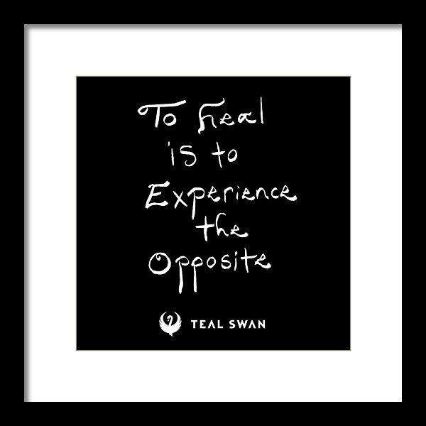 Definition Of Heal Quote - Framed Print