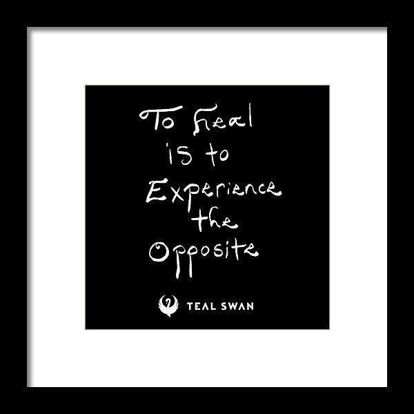 Definition Of Heal Quote - Framed Print