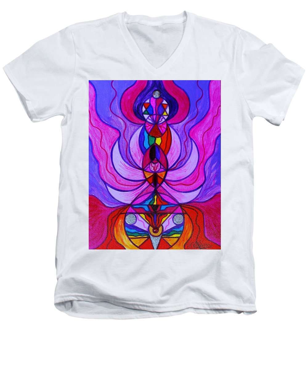 Divine Feminine Activation - Pánské tričko s výstřihem do V