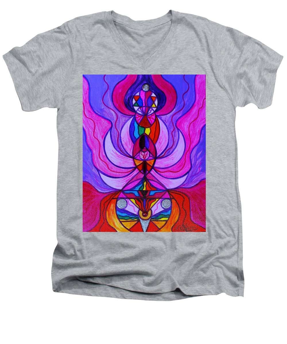 Divine Feminine Activation - Pánské tričko s výstřihem do V