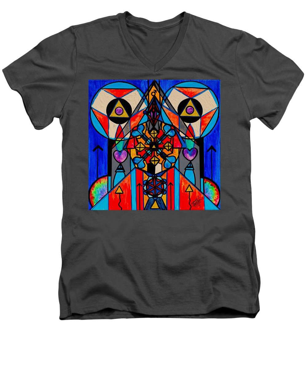 Božská mužská aktivace - pánské tričko s výstřihem do V