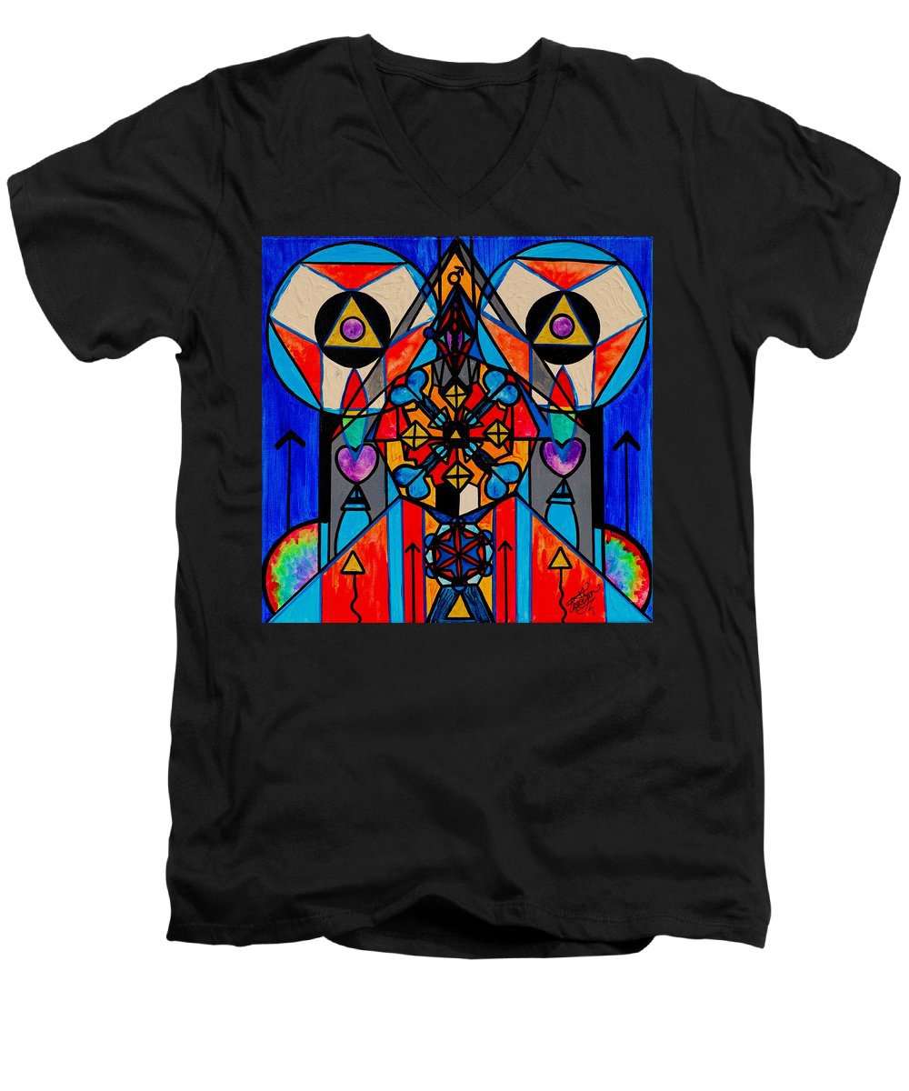 Božská mužská aktivace - pánské tričko s výstřihem do V