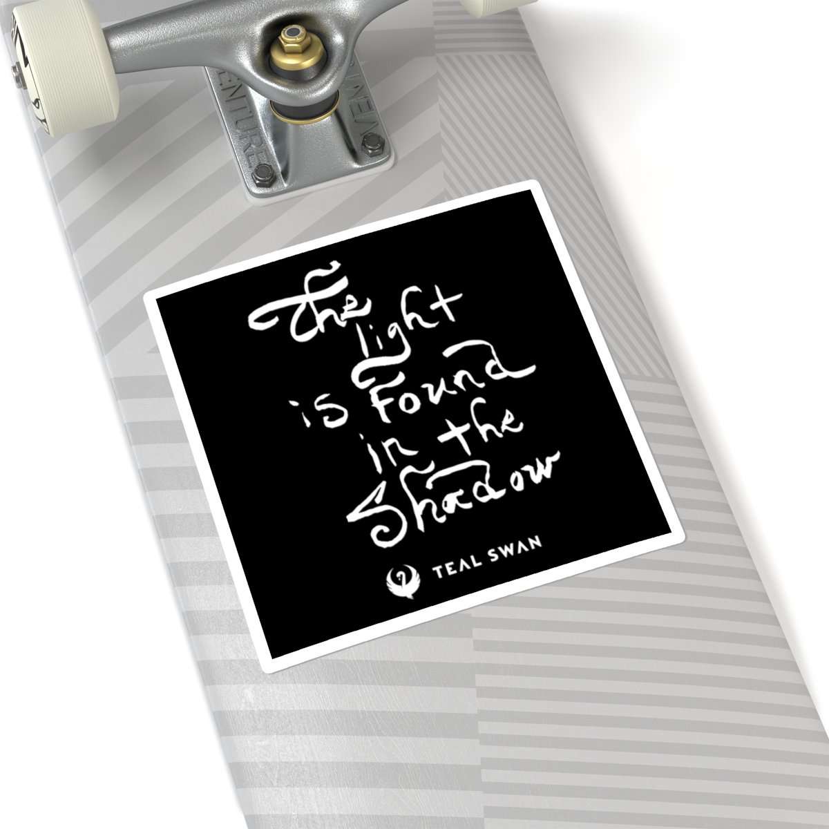 The Light Quote - Square Stickers