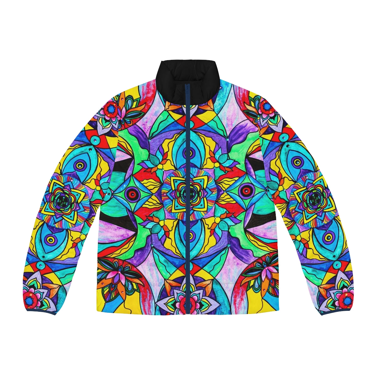 Receive - Men's Puffer Jacket (AOP)