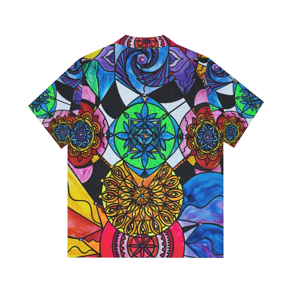 The Alignment Grid - Men's Hawaiian Shirt (AOP)
